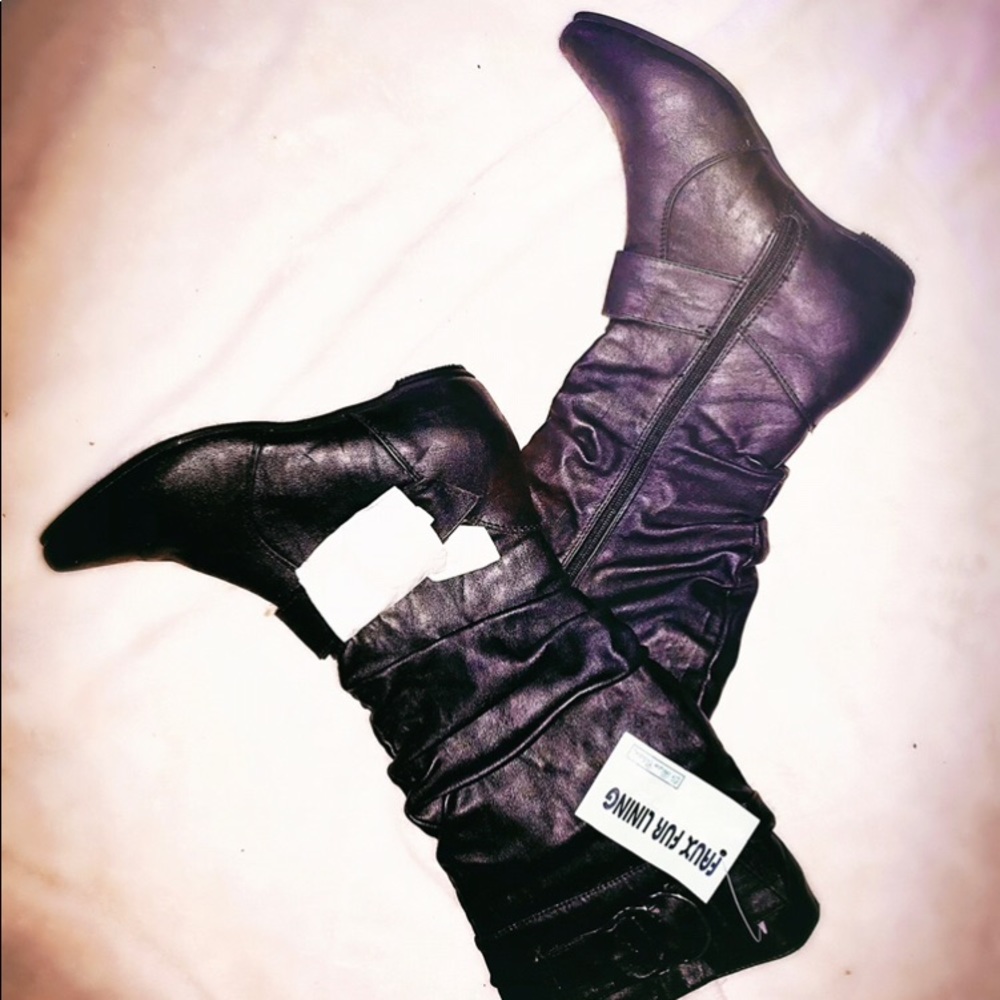 De Blossom Collection Amar-9 Black Womens 7.5 Boot